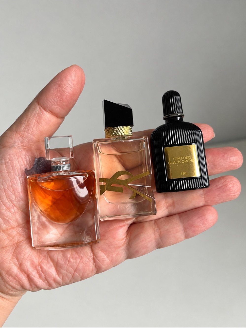 New Mini Perfume Trio – Lancôme La Vie Est Belle, YSL Libre & Tom Ford